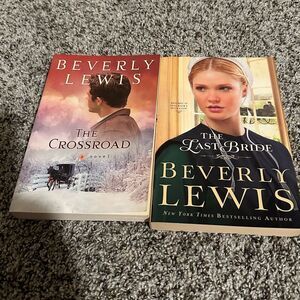 Lot of 2 Beverly Lewis Amish Fiction Books The last Bride The CrossRoad